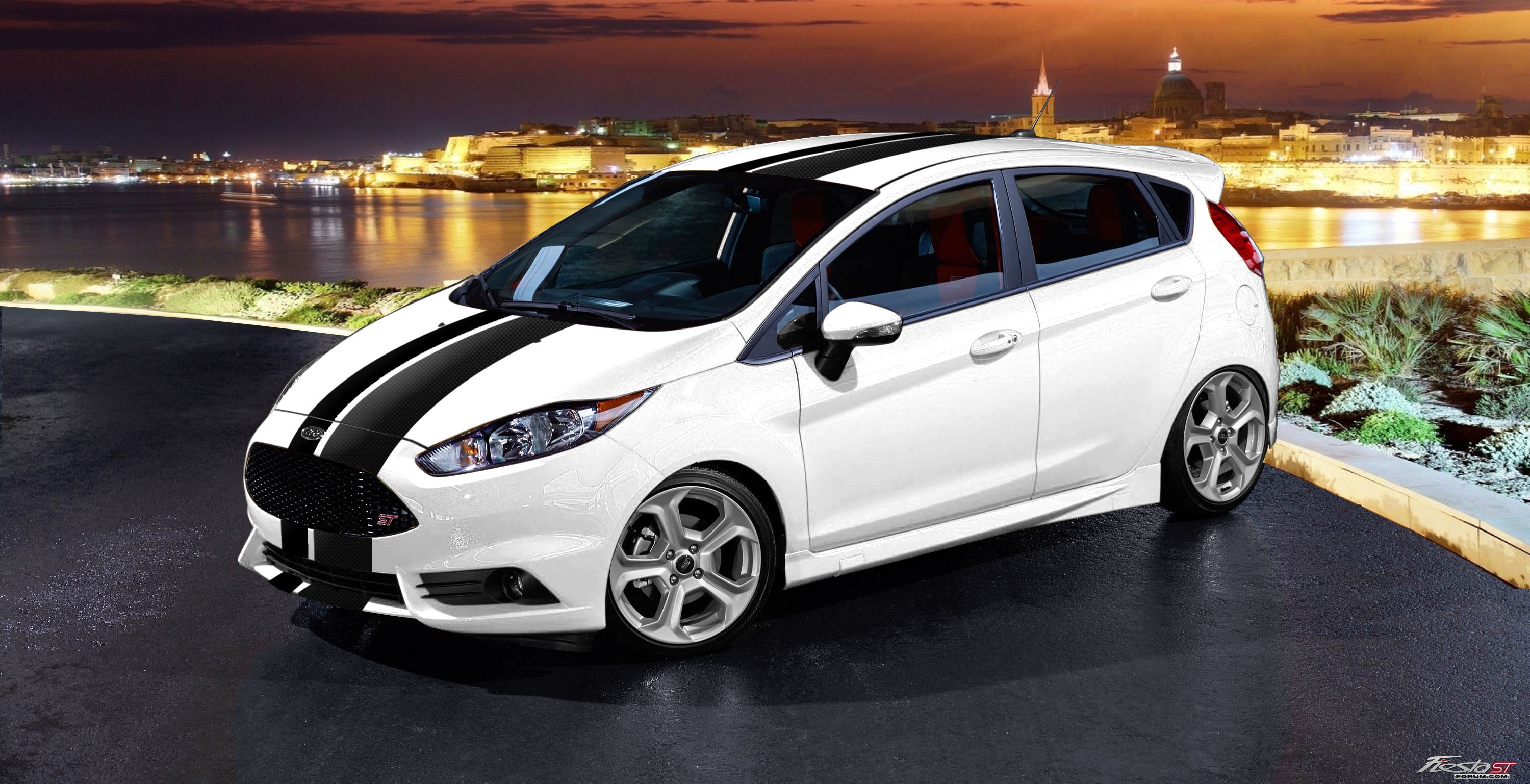 ford fiesta st white